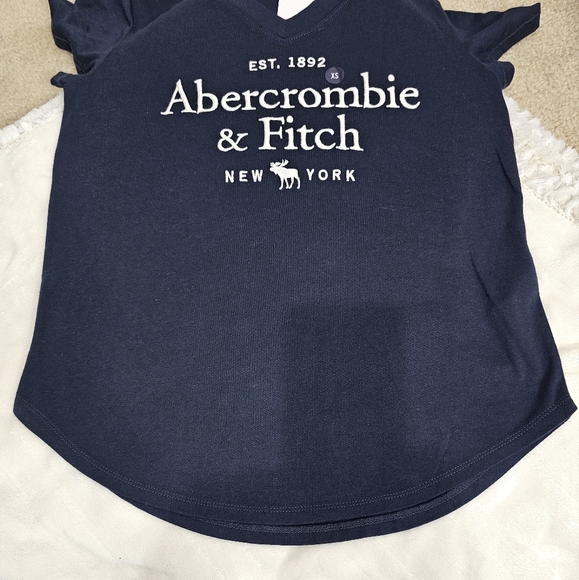 Abercrombie & Fitch Women's Short Sleeve T-Shirt Blue Size X-Small  NWT - Picture 5 of 5